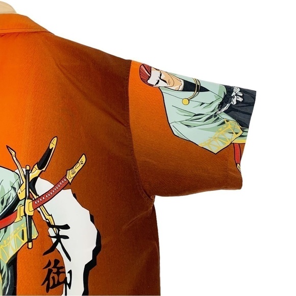 Vintage ZAM Animated Anime Button Down Shirt Size Medium - Picture 6 of 8